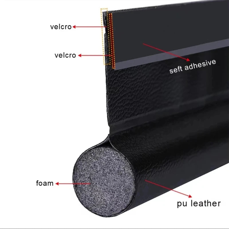 A Sealing Strip Door Seam Door Bottom Sealing Strip Sound Insulation Wind Strip Foam Tape Bedroom Door Gap Waterproof Handwork
