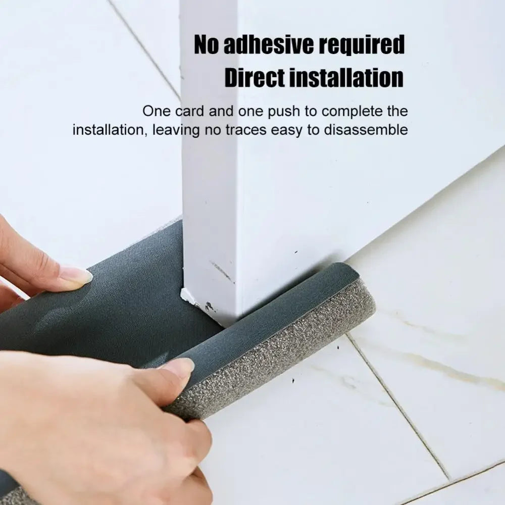 Windproof Seal Strip Draught Excluder Stopper Door Bottom Guard Double Protector Doorstop Dust-proof Blocker Sealer Soundproof