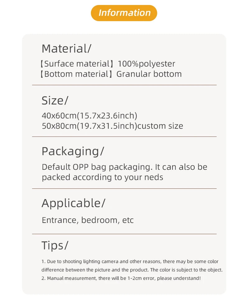 Bathroom Coral Velvet Anti-skid Mat,Quick Water Absorption,Dry Machine Washing,Toilet Mat,SoftComfortable, Easy Mat Bathroom Use