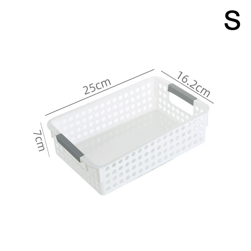 〔W〕Household Hollow Out Storage Basket For Miscellaneous Toys And Cosmetics Desktop Minimalist Plastic Storage Basket〔Winter1〕