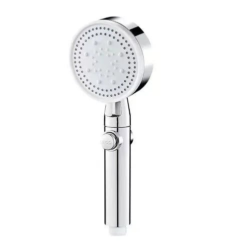 Adjustable High Pressure Shower Head 5 Modes with Hose Water Saving One-Key Stop Spray Nozzle - Bathroom Shower Accessories